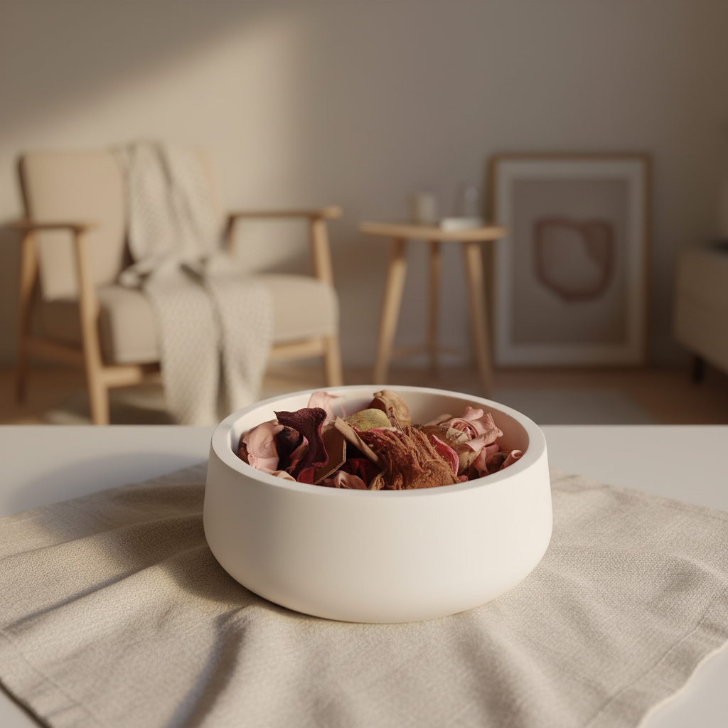 Base Cuenco con flores · Hogar minimalista